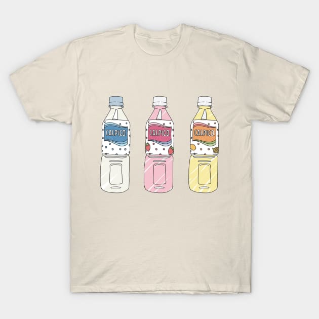 CALPICO Multiflavored Calpis Pack T-Shirt by PeachPantone